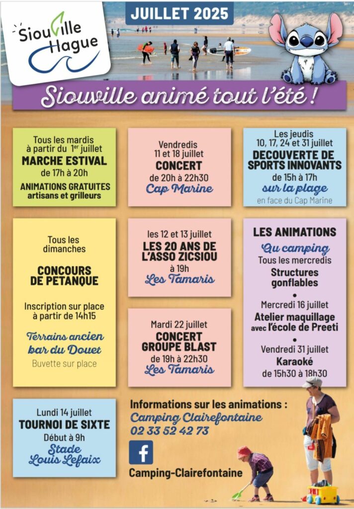 animations juillet