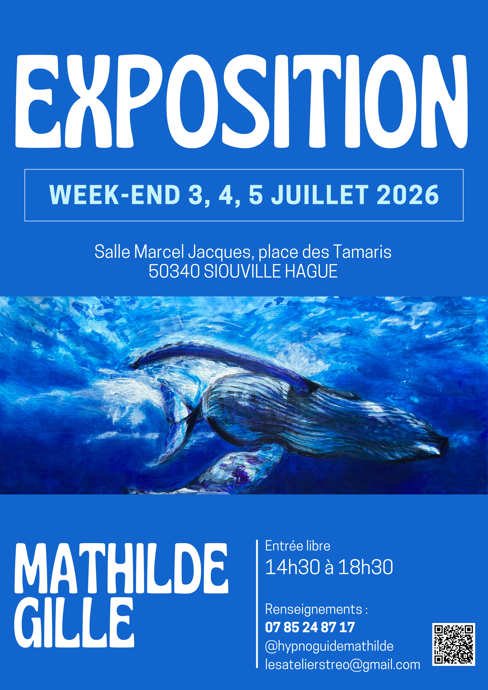 Expo de peinture Mathilde Gille les 3, 4 et 5 juillet